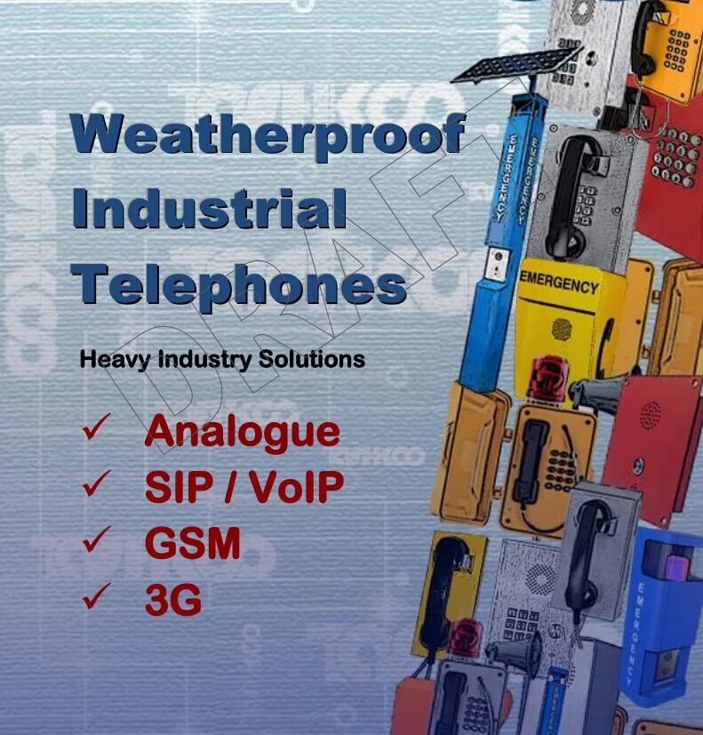 China Industry IP68 Waterproof Rugged Wall Mount Outdoor Phone