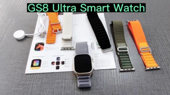 GS8 Ultra nouveau moniteur de fréquence cardiaque électronique intelligent Bracelet Bluetooth Smartwatch