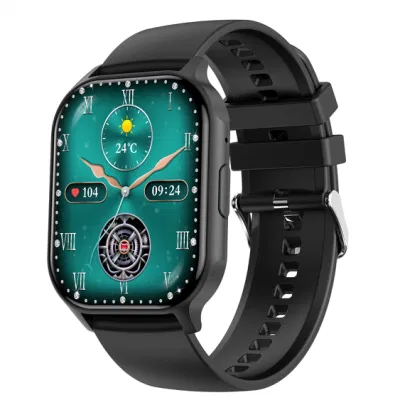 Le plus récent 2023 Commerce de gros écran 2,04 pouces en alliage de zinc NFC grande batterie CE RoHS BT appel Smartwatch ODM OEM SKD fabricant d'usine étanche Amoled Smart Watch